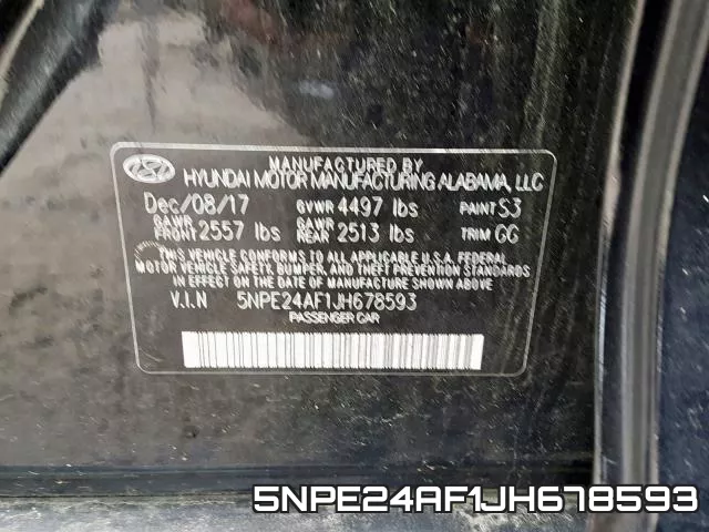 5NPE24AF1JH678593 фото 2