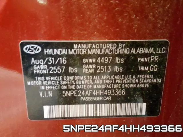 5NPE24AF4HH493366 фото 2