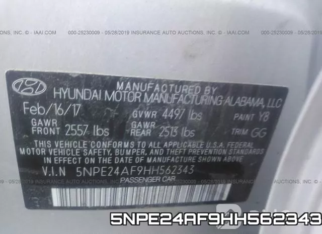 5NPE24AF9HH562343 фото 10