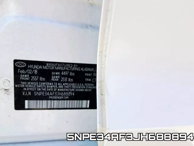 5NPE34AF3JH688894 фото 2