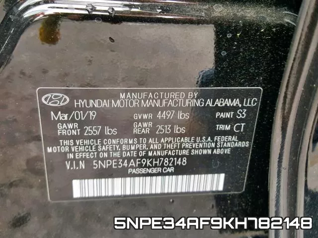 5NPE34AF9KH782148 фото 2