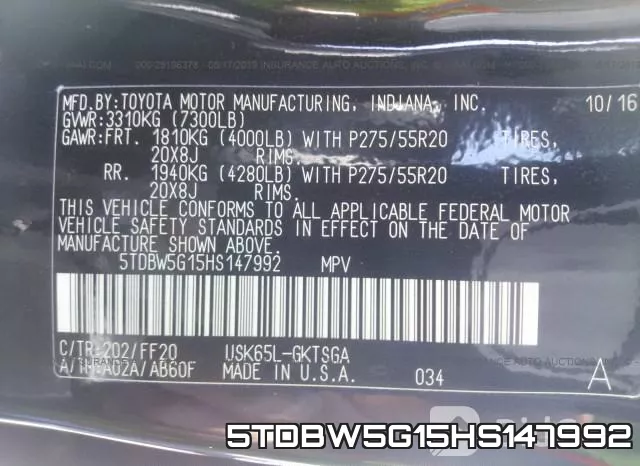 5TDBW5G15HS147992 фото 10
