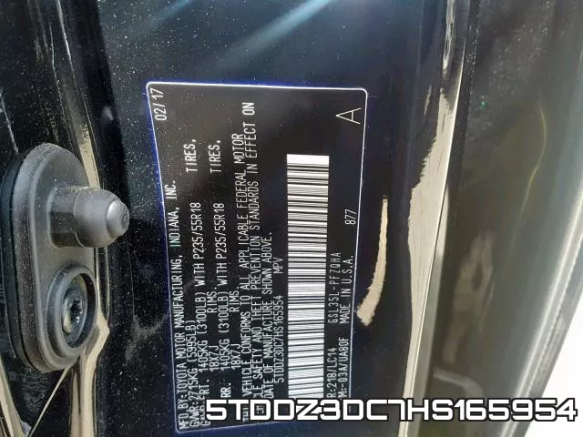 5TDDZ3DC7HS165954 фото 2