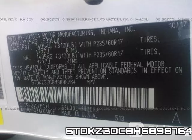 5TDKZ3DC8HS898764 фото 10