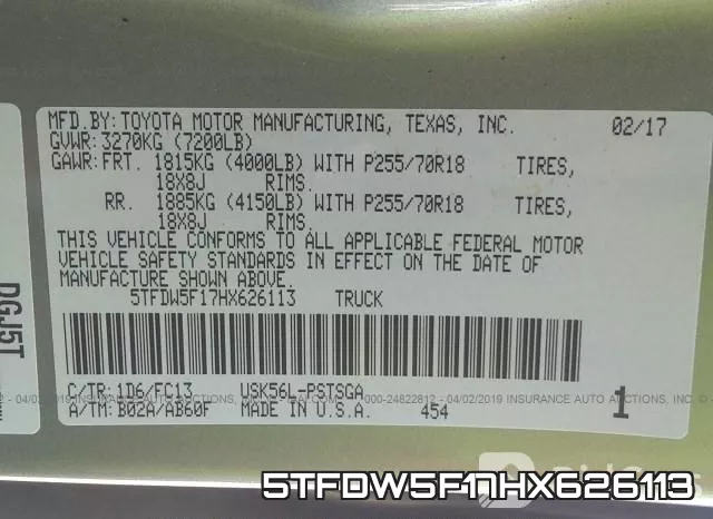 5TFDW5F17HX626113 фото 10