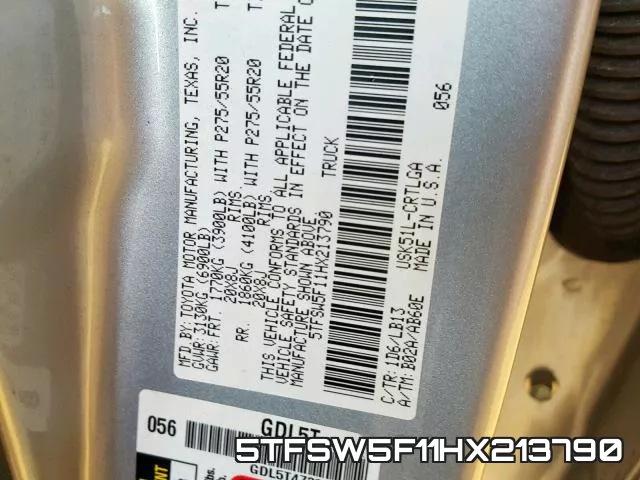 5TFSW5F11HX213790 фото 2