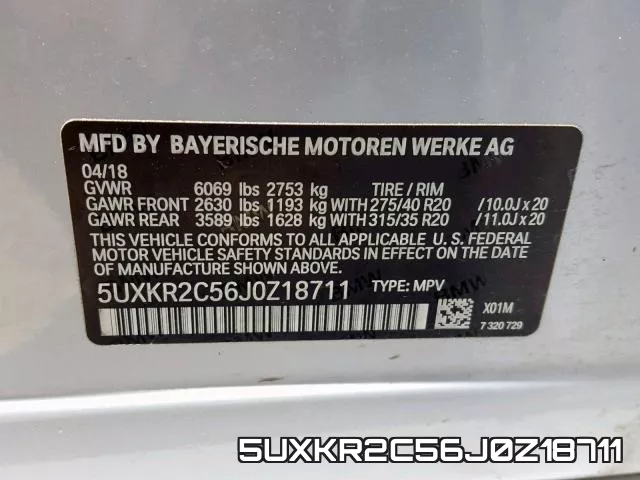 5UXKR2C56J0Z18711 фото 2