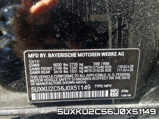 5UXKU2C56J0X51149 фото 2