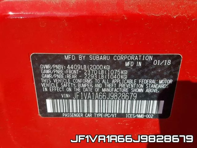 JF1VA1A66J9828679 фото 2