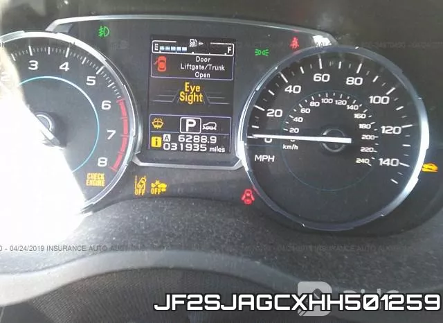JF2SJAGCXHH501259 фото 8
