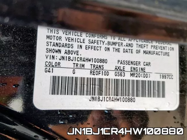 JN1BJ1CR4HW100880 фото 2