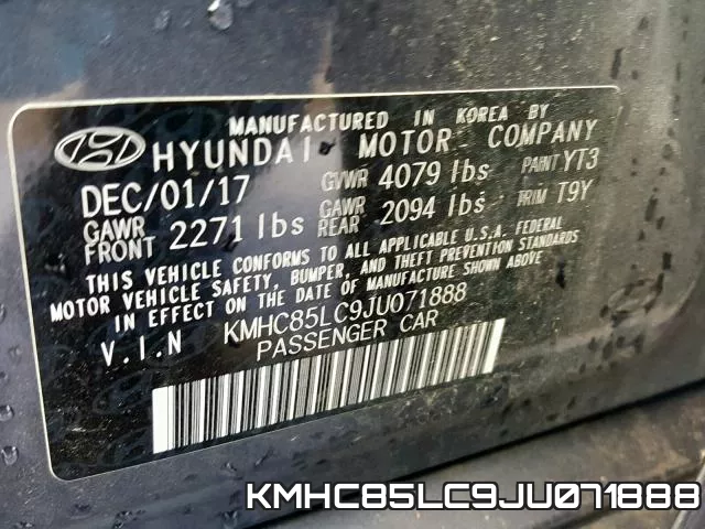 KMHC85LC9JU071888 фото 2