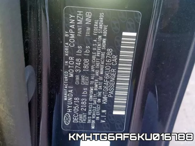 KMHTG6AF6KU016788 фото 2