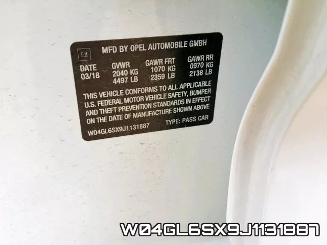W04GL6SX9J1131887 фото 2