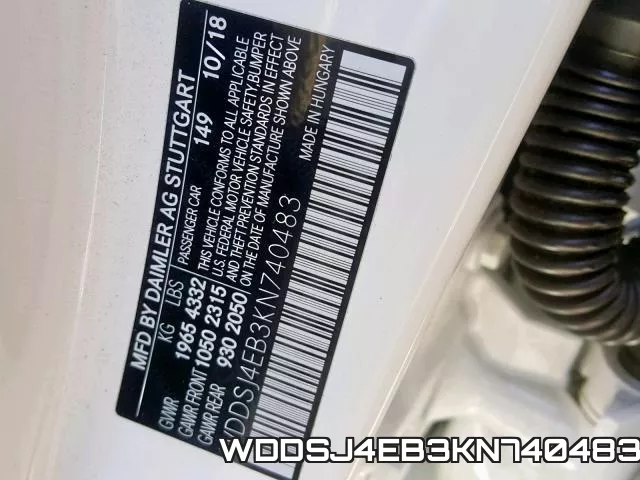 WDDSJ4EB3KN740483 фото 2