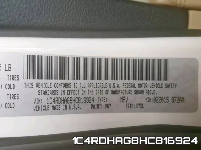 1C4RDHAG8HC816924 фото 2