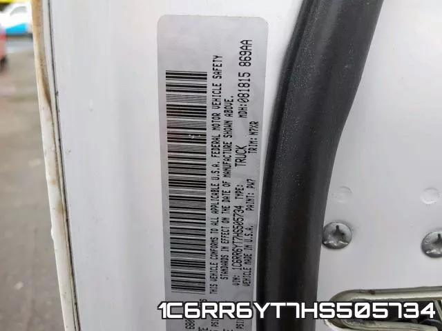 1C6RR6YT7HS505734 фото 2