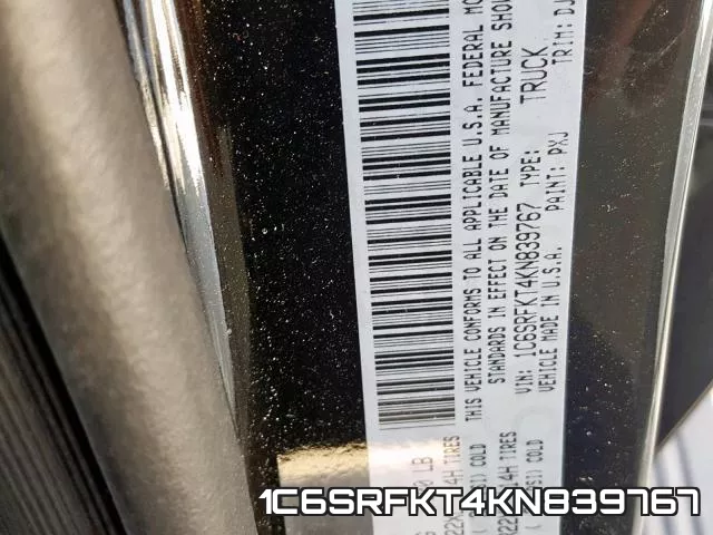 1C6SRFKT4KN839767 фото 2