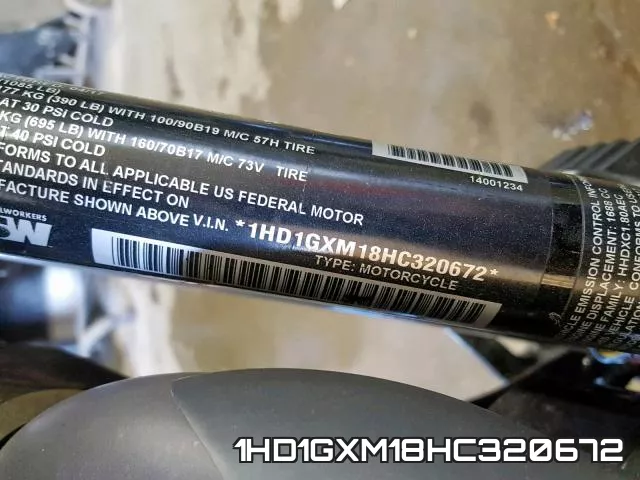 1HD1GXM18HC320672 фото 2