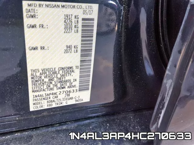1N4AL3AP4HC270633 фото 2