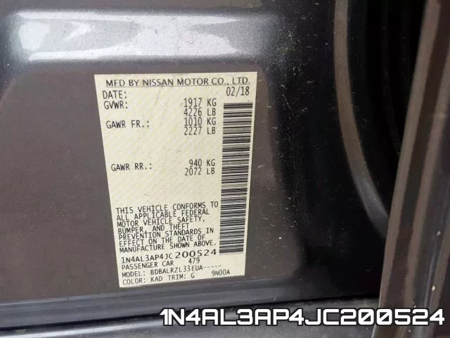 1N4AL3AP4JC200524 фото 2