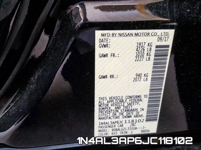 1N4AL3AP6JC118102 фото 2