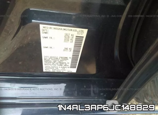 1N4AL3AP6JC148829 фото 10