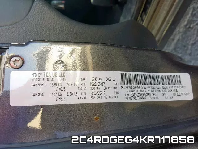 2C4RDGEG4KR717858 фото 2