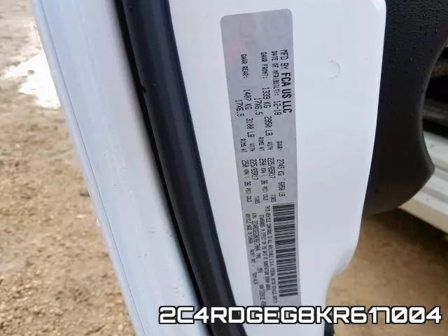 2C4RDGEG8KR617004 фото 2