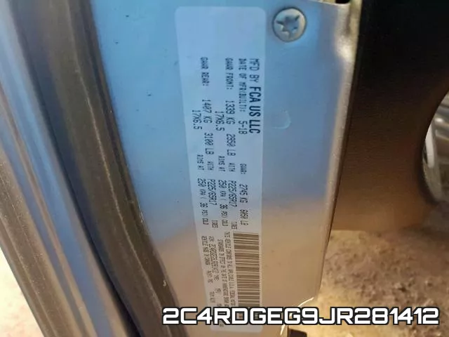 2C4RDGEG9JR281412 фото 2