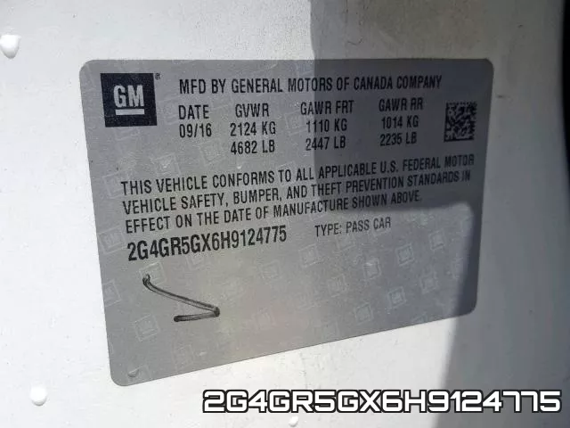 2G4GR5GX6H9124775 фото 2