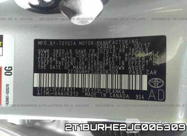 2T1BURHE2JC006309 фото 10