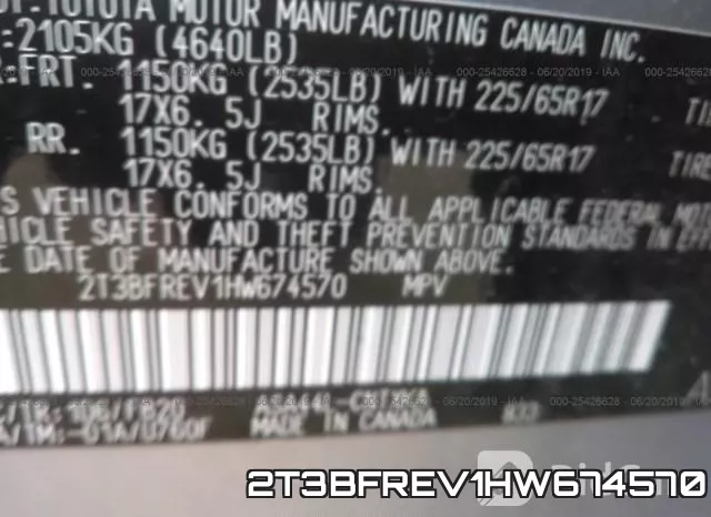 2T3BFREV1HW674570 фото 10