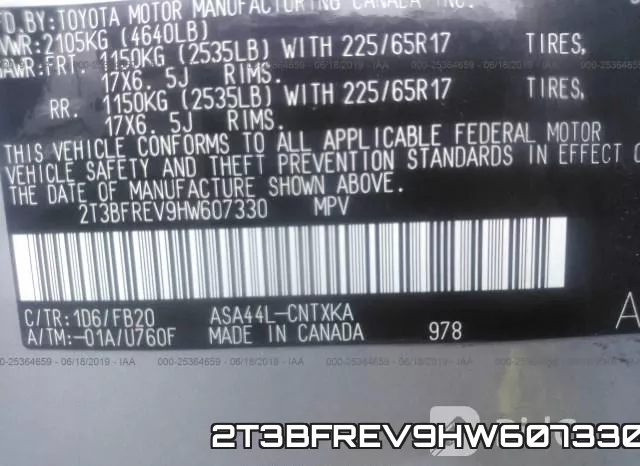2T3BFREV9HW607330 фото 10