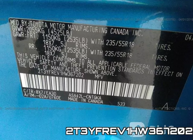 2T3YFREV1HW367202 фото 10