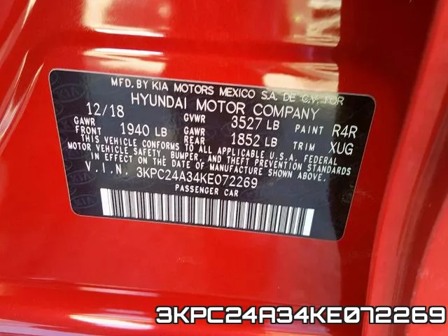 3KPC24A34KE072269 фото 2