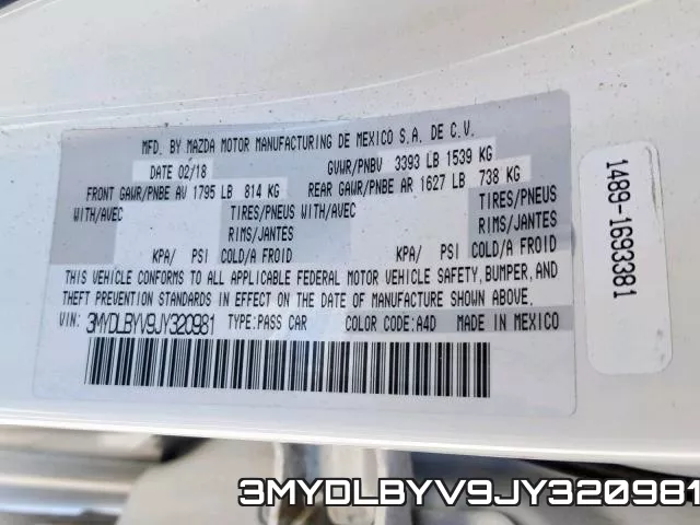 3MYDLBYV9JY320981 фото 2