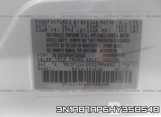 3N1AB7AP6HY358548 фото 10
