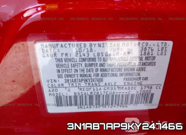 3N1AB7AP9KY247466 фото 10