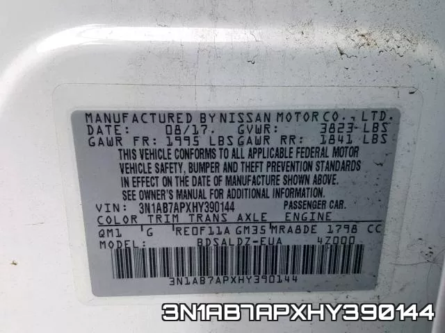 3N1AB7APXHY390144 фото 2