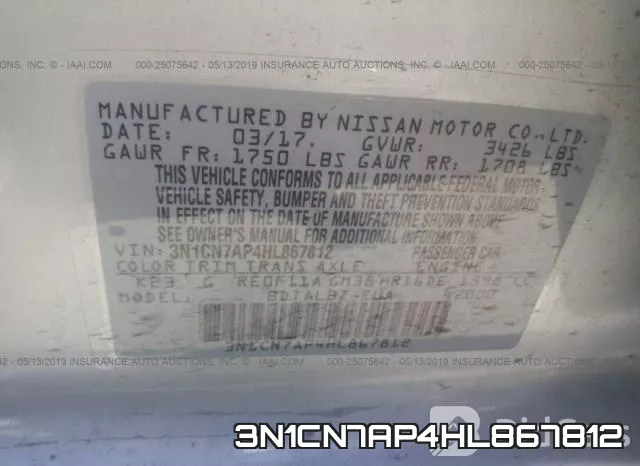 3N1CN7AP4HL867812 фото 10