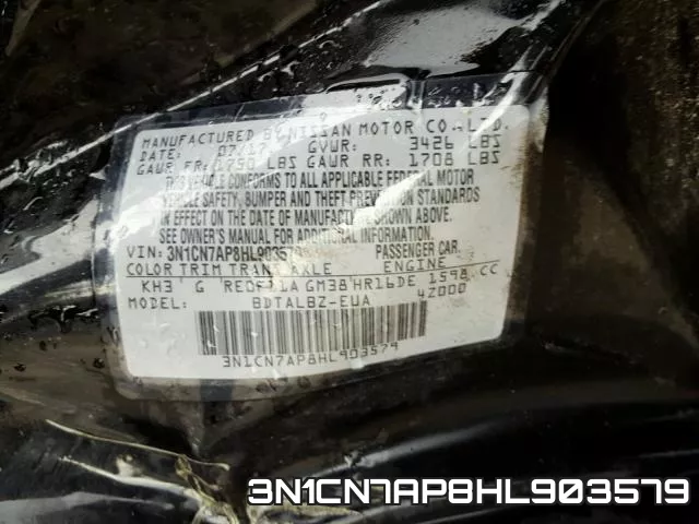 3N1CN7AP8HL903579 фото 2