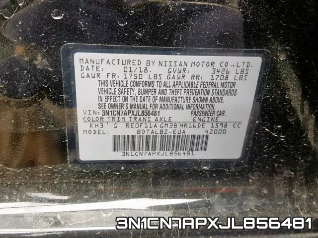3N1CN7APXJL856481 фото 2