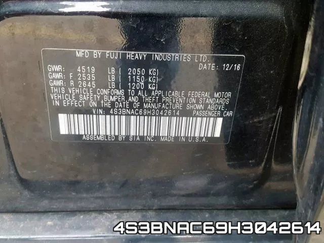 4S3BNAC69H3042614 фото 2