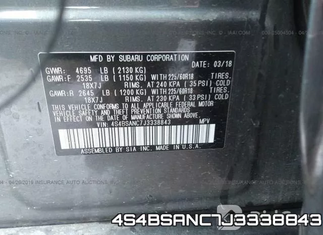 4S4BSANC7J3338843 фото 10