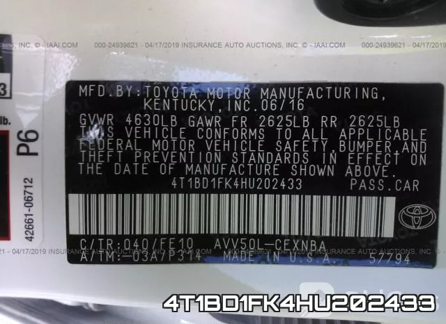 4T1BD1FK4HU202433 фото 10