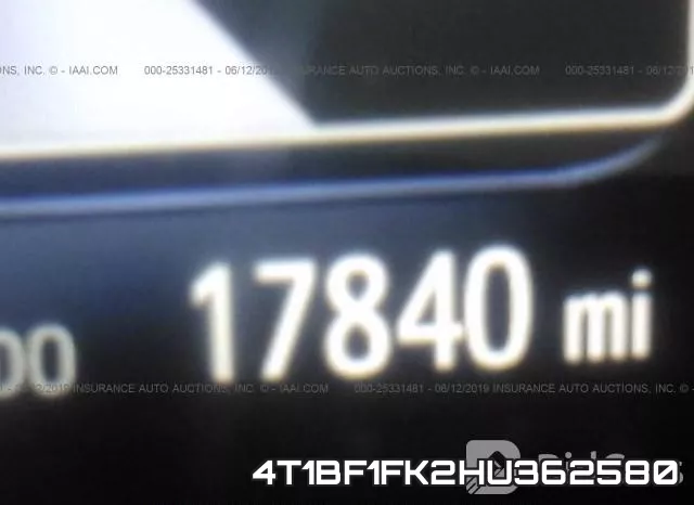 4T1BF1FK2HU362580 фото 8