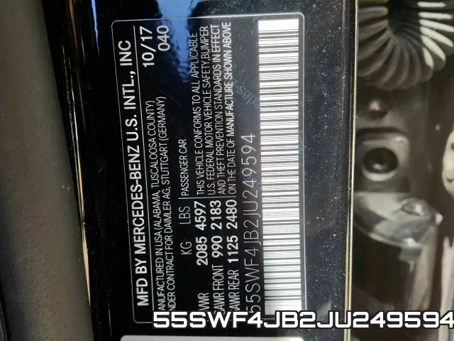 55SWF4JB2JU249594 фото 2