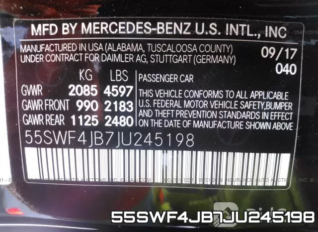 55SWF4JB7JU245198 фото 10