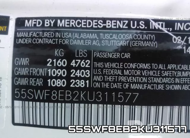 55SWF8EB2KU311577 фото 10